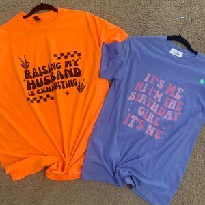 Trendy graphic tee's